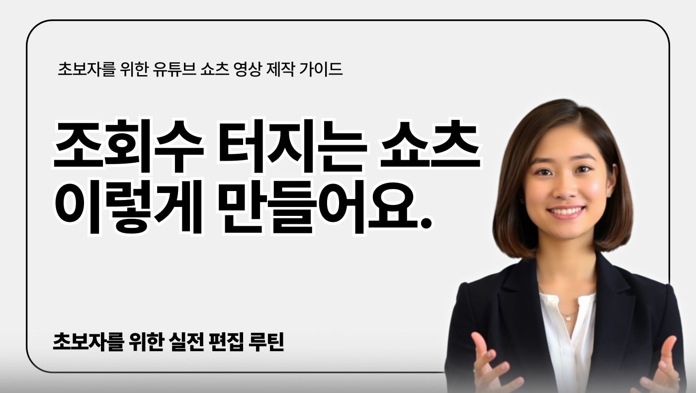 유튜브 쇼츠 제작과정